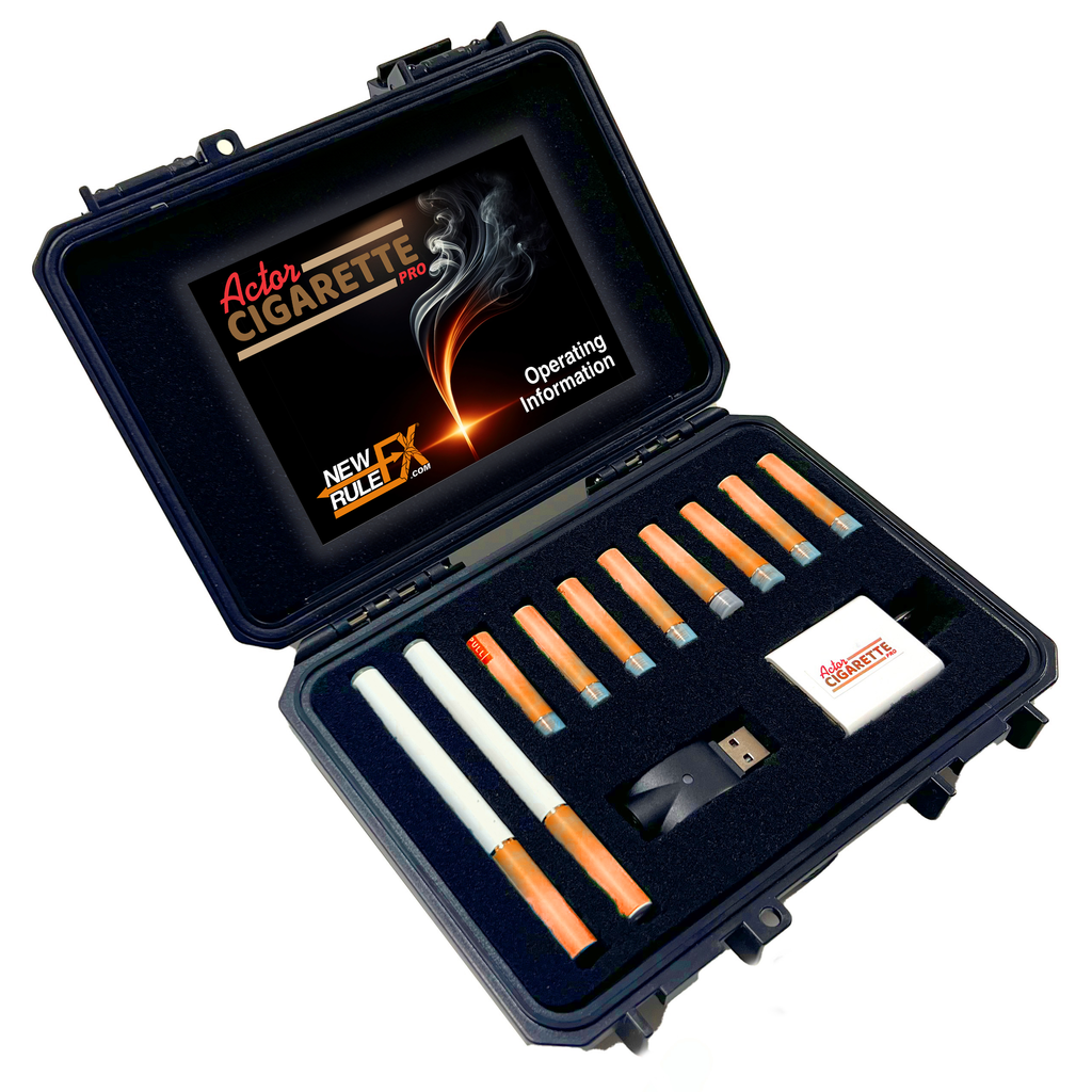 NEW Actor Cigarette Pro Simulated Smoking Prop Full Kit