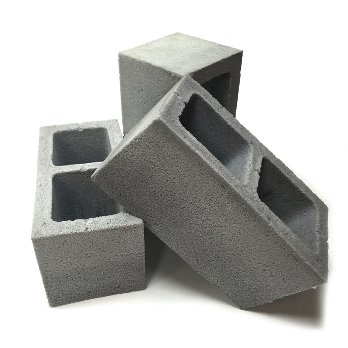 Flexible Soft Urethane Foam Rubber Cement Style Cinder Block Replica Prop