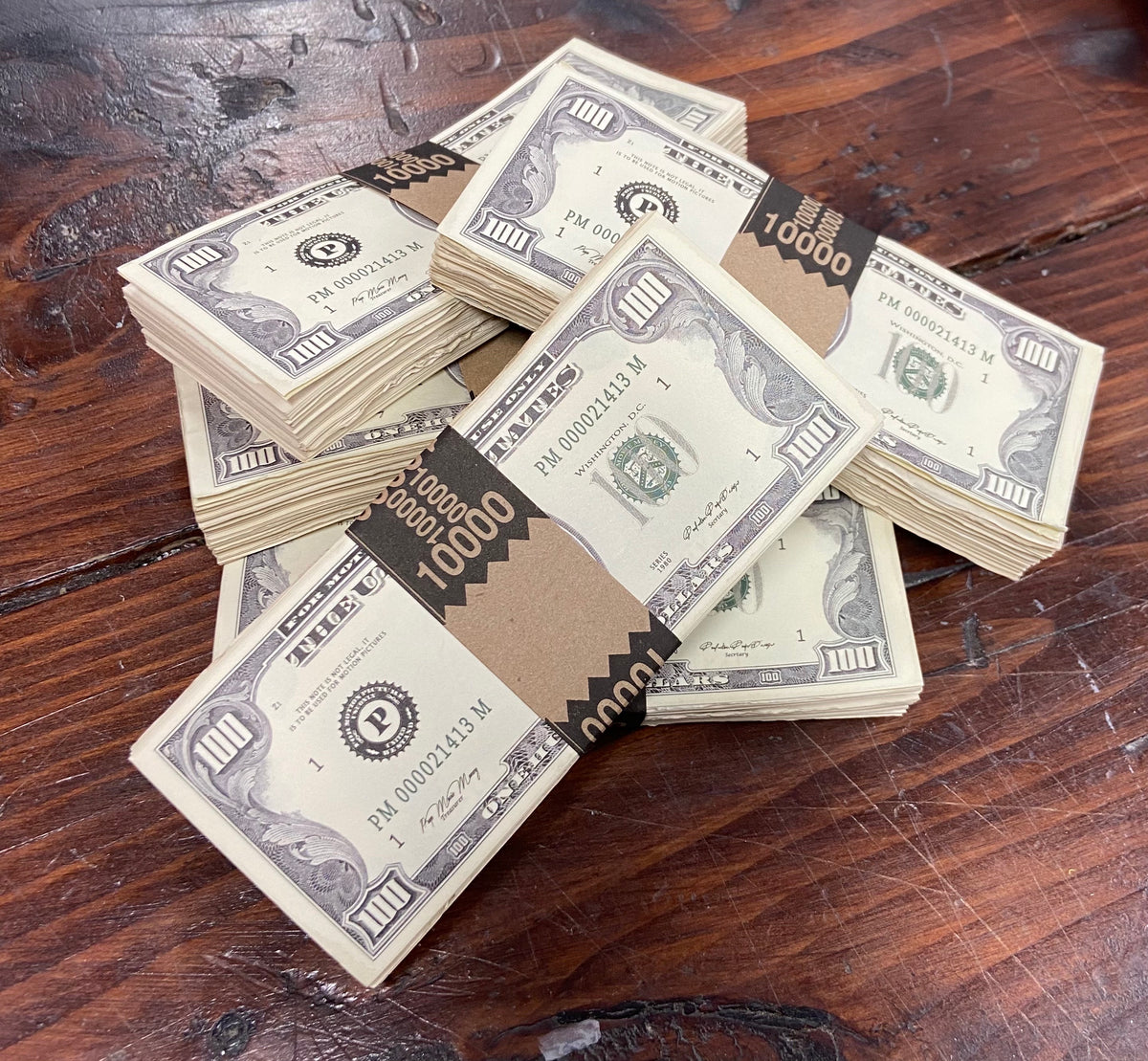 Money Prop - Series 2000 $20's Crisp New $2,000 Full Print Stack